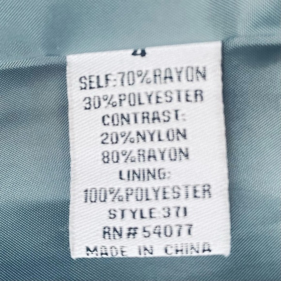 CAbi Blue Floral Tapestry Embroidered Long Blazer - Picture 7 of 7